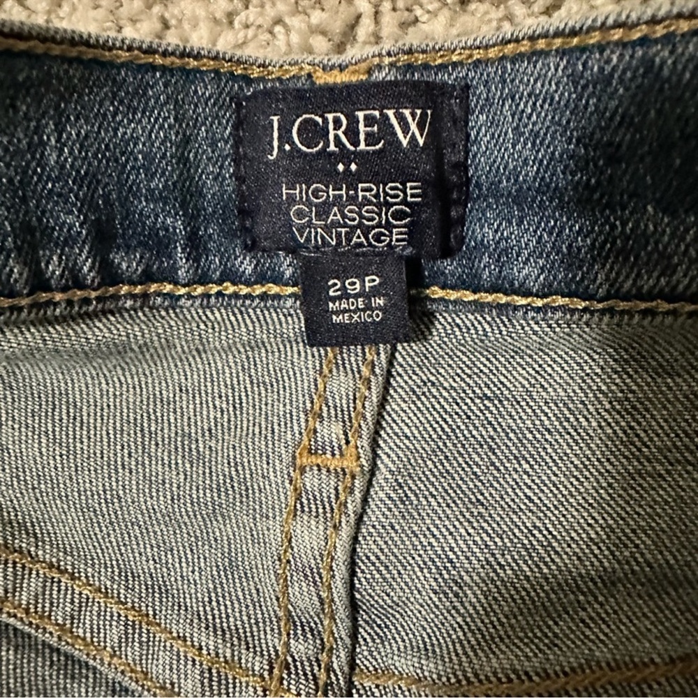 JCrew Hi Rise Classic Vintage Jean 29 Petite - Picture 3 of 5
